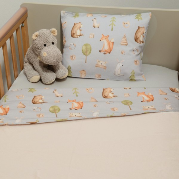 Minky ΝEW Κουβέρτα Κούνιας Διπλής Όψης 100x150 Des.427 Oliver Baby | 46-6734/427
