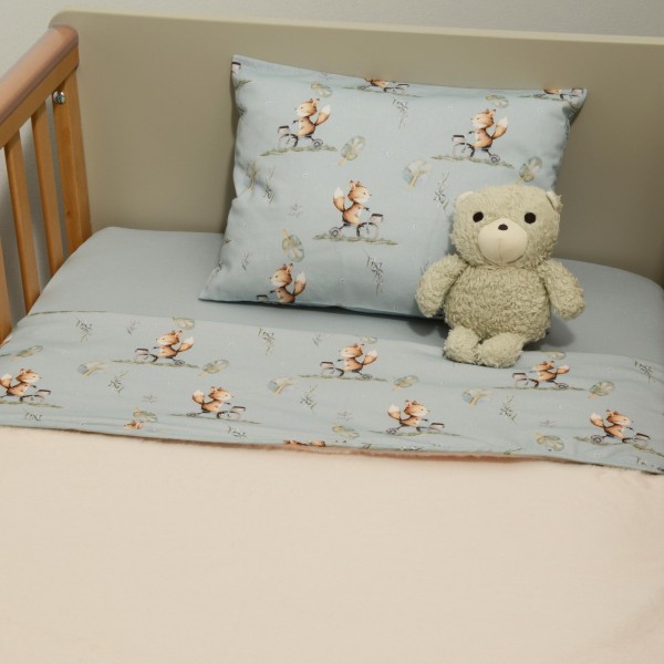 Minky ΝEW Κουβέρτα Κούνιας Διπλής Όψης 100x150 Des.429 Oliver Baby | 46-6734/429