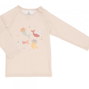 Μπλούζα Αντηλιακής Προστασίας Μακρύ Μανίκι Mermaid Cats 4-5 Ετών - Monnëka | 61-98295/4