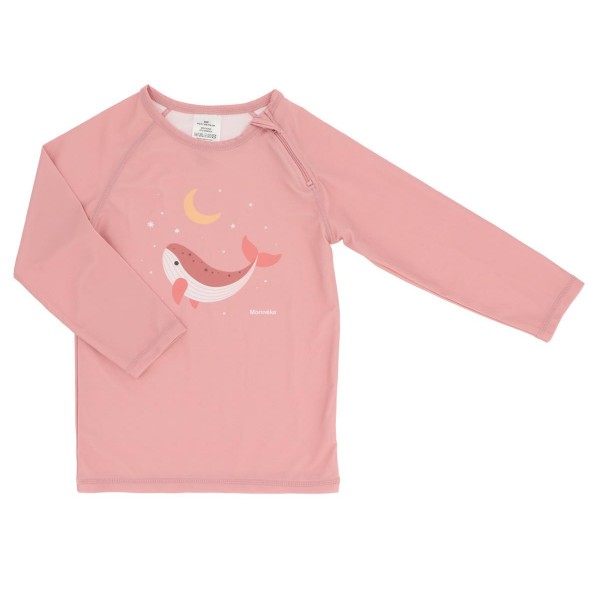 Μπλούζα Αντηλιακής Προστασίας Μακρύ Μανίκι Whale Pink 4-5 Ετών - Monnëka | 61-98291/4