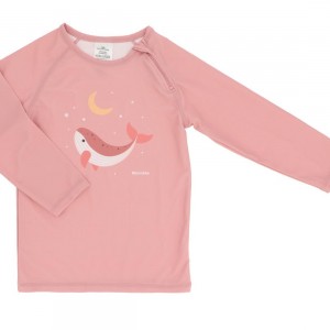 Μπλούζα Αντηλιακής Προστασίας Μακρύ Μανίκι Pink Whale 6-12 Μηνών - Monnëka | 61-98291/1