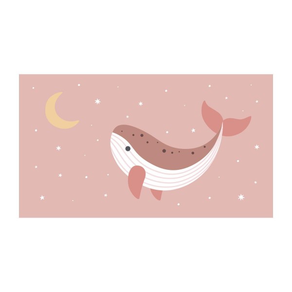 Πετσέτα Θαλάσσης 160x90cm Whale Pink - Monnëka | 61-93518