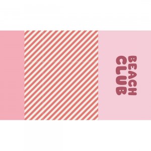 Πετσέτα Θαλάσσης 160x90cm Stripes Bloom&Blush - Monnëka | 61-97529