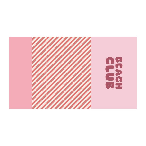 Πετσέτα Θαλάσσης 160x90cm Stripes Bloom&Blush - Monnëka | 61-97529
