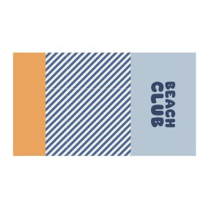 Πετσέτα Θαλάσσης 160x90cm Stripes Blues & Beyond - Monnëka | 61-97530