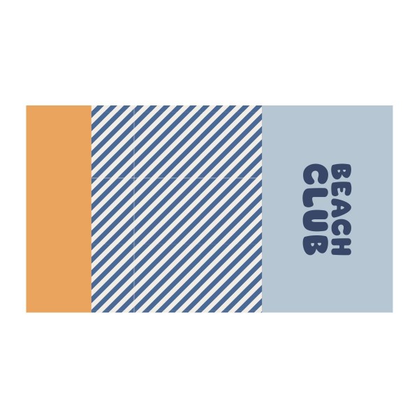 Πετσέτα Θαλάσσης 160x90cm Stripes Blues & Beyond - Monnëka | 61-97530