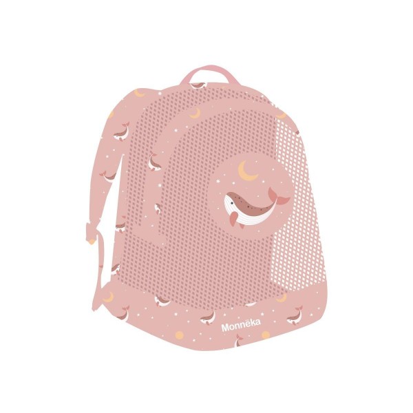 Σακίδιο Παραλίας με Δίχτυ Whale Pink - Monnëka | 61-93506