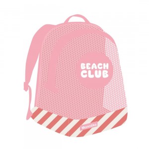 Σακίδιο Παραλίας με Δίχτυ Stripes Bloom&Blush - Monnëka | 61-97525
