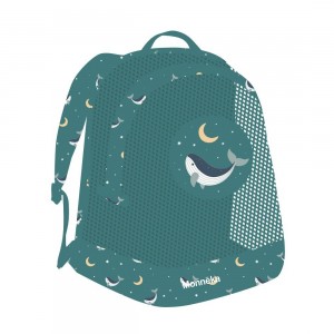 Σακίδιο Παραλίας με Δίχτυ Teal Whale - Monnëka | 61-93504
