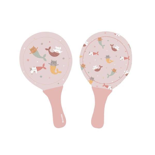 Σετ 2 Ρακέτες Παραλίας Mermaid Cats - Monnëka | 61-98314