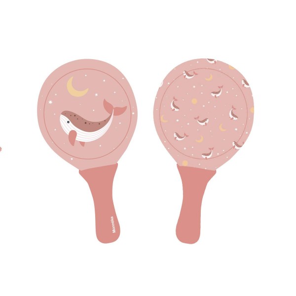 Σετ 2 Ρακέτες Παραλίας Whale Pink - Monnëka | 61-98311