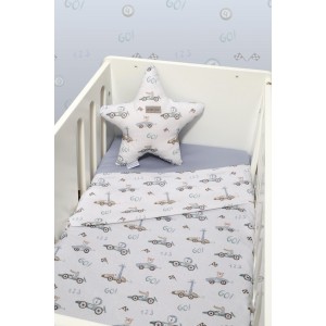 Σετ 2 Σεντόνια Λίκνου 80x110cm 100% Βαμβάκι Des. 421 Oliver Baby | 46-6704/421
