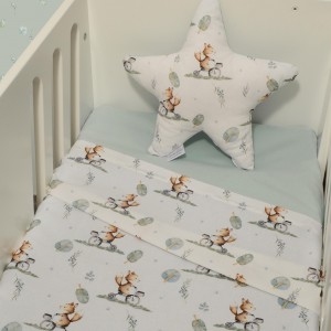 Σετ 2 Σεντόνια Λίκνου 80x110cm 100% Βαμβάκι Des. 423 Oliver Baby | 46-6704/423