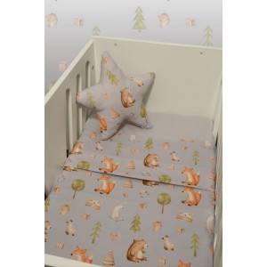 Σετ 2 Σεντόνια Λίκνου 80x110cm 100% Βαμβάκι Des. 427 Oliver Baby | 46-6704/427