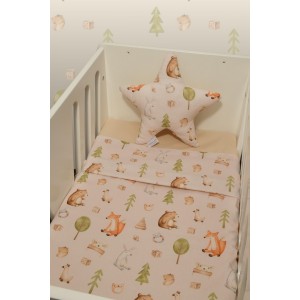 Σετ 2 Σεντόνια Λίκνου 80x110cm 100% Βαμβάκι Des. 428 Oliver Baby | 46-6704/428