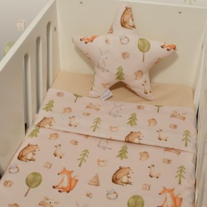 Σετ 2 Σεντόνια Λίκνου 80x110cm 100% Βαμβάκι Des. 428 Oliver Baby | 46-6704/428