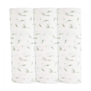 Σετ 3 Πάνες Μουσελίνας - Φυλλαράκια - Trois Kilos Sept | 55-8135053