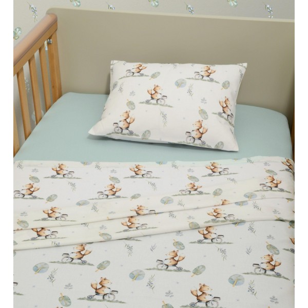 Σεντόνια Κούνιας Σετ 3τ -110x170 με λάστιχο Des.423 Oliver Baby | 46-6706/423