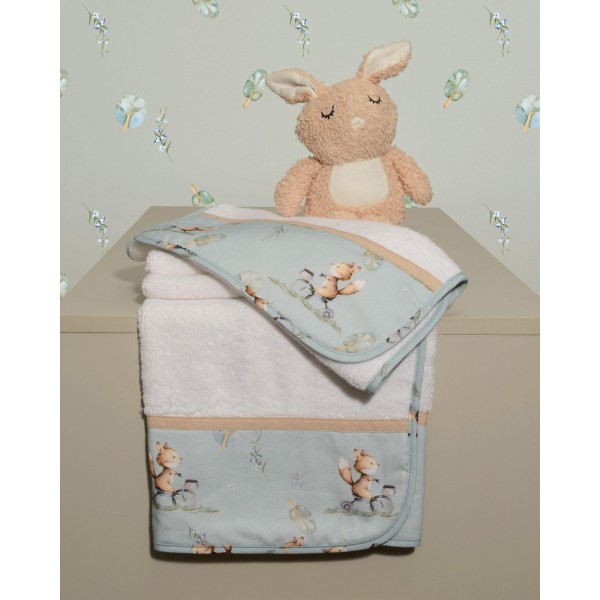 Σετ πετσέτες 2 τεμ 100% βαμβάκι 450 γρμ/τμ 30x50 & 70x120 Des.429 Oliver Baby | 46-6760/429