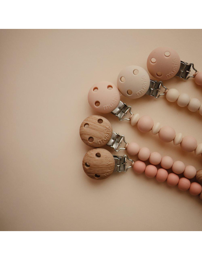 Κλιπ για Πιπίπλες Σιλικόνης Luna Blush - Mushie | 66-100070