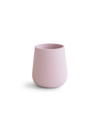 Ποτηράκι Σιλικόνης με Ανάγλυφο Σχέδιο Soft Lilac - Mushie | 66-101577