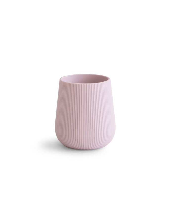 Ποτηράκι Σιλικόνης με Ανάγλυφο Σχέδιο Soft Lilac - Mushie | 66-101577