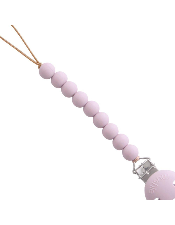 Κλιπ για Πιπίπλες Σιλικόνης Hera Soft Lilac - Mushie | 66-102034