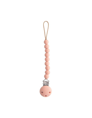 Κλιπ για Πιπίπλες Σιλικόνης Hera Powder Pink - Mushie | 66-102036
