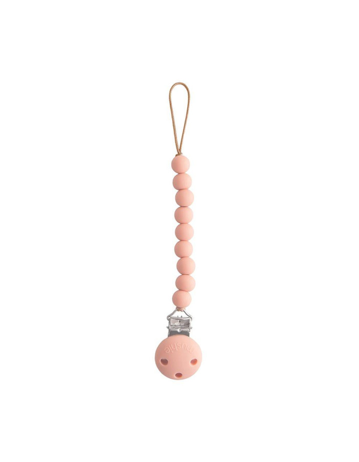 Κλιπ για Πιπίπλες Σιλικόνης Hera Powder Pink - Mushie | 66-102036