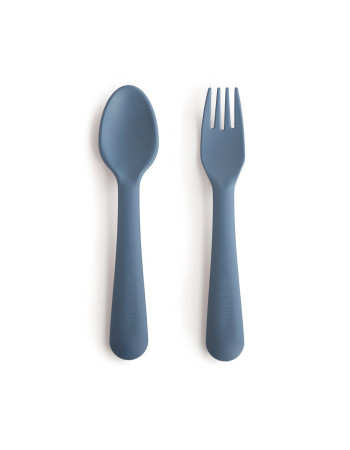 Σετ Κουτάλι και Πηρούνι PP Twilight Blue - Mushie | 66-102130