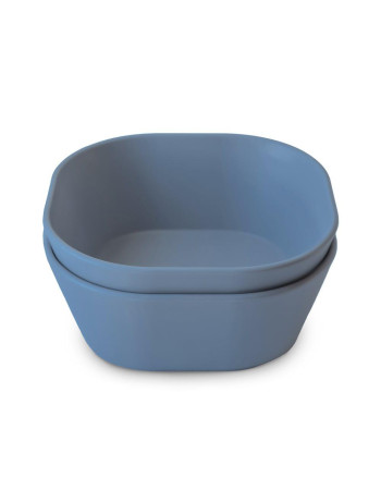 Σετ 2 Τετράγωνα Μπωλ PP Twilight Blue - Mushie | 66-102132