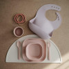Σετ 2 Τετράγωνα Πιάτα PP Blush - Mushie | 66-2304019