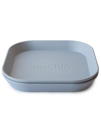 Σετ 2 Τετράγωνα Πιάτα PP Cloud - Mushie | 66-2304043
