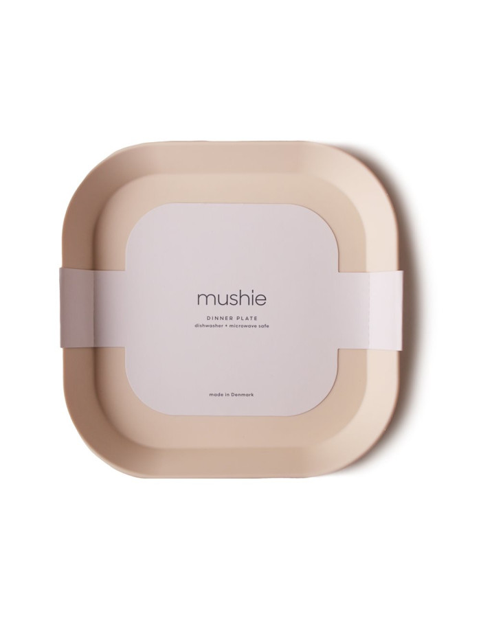 Σετ 2 Τετράγωνα Πιάτα PP Ivory - Mushie | 66-2304094