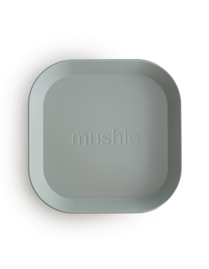 Σετ 2 Τετράγωνα Πιάτα PP Sage - Mushie | 66-2304163