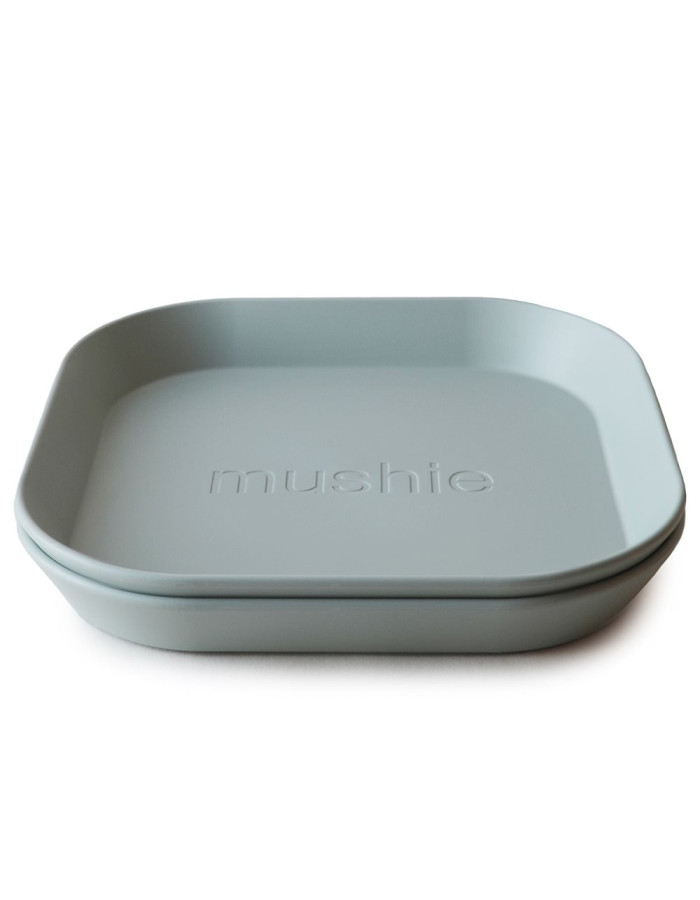 Σετ 2 Τετράγωνα Πιάτα PP Sage - Mushie | 66-2304163