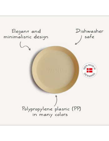 Σετ 2 Πιάτα PP Mustard - Mushie | 66-2305117