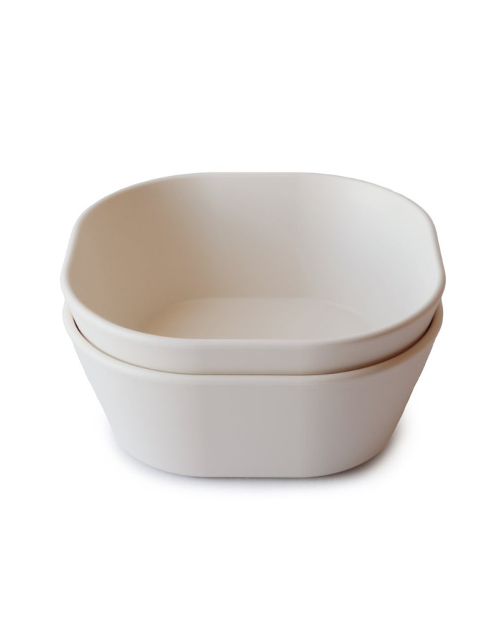 Σετ 2 Τετράγωνα Μπωλ PP Ivory - Mushie | 66-2314094