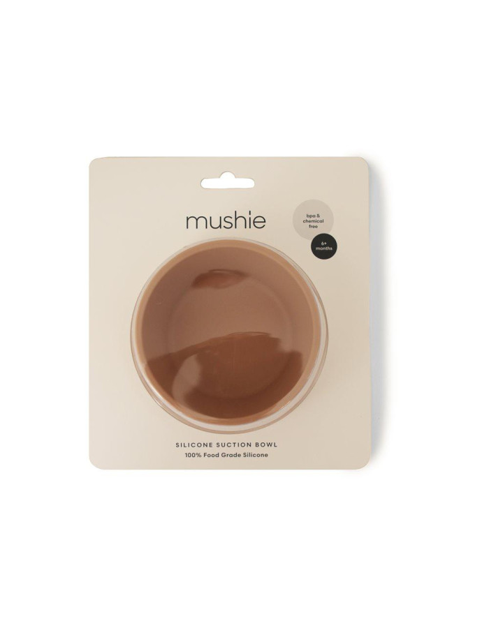 Μπωλ Σιλικόνης με Αντιολισθητική Βάση Natural - Mushie | 66-2330124