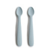 Σετ 2 Μακριά Κουταλάκια Σιλικόνης Powder Blue - Mushie | 66-2360228
