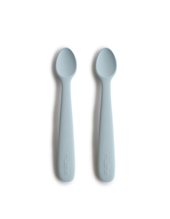 Σετ 2 Μακριά Κουταλάκια Σιλικόνης Powder Blue - Mushie | 66-2360228