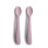 Σετ 2 Μακριά Κουταλάκια Σιλικόνης Soft Lilac - Mushie | 66-2360442