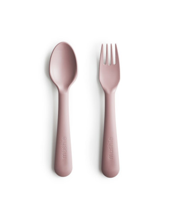 Σετ Κουτάλι και Πηρούνι PP Blush - Mushie | 66-2380019