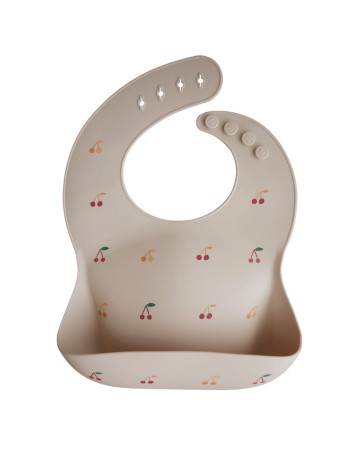 Σαλιάρα Σιλικόνης Cherries - Mushie | 66-2500033