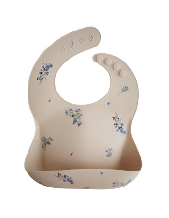 Σαλιάρα Σιλικόνης Lilac Flowers - Mushie | 66-2500105