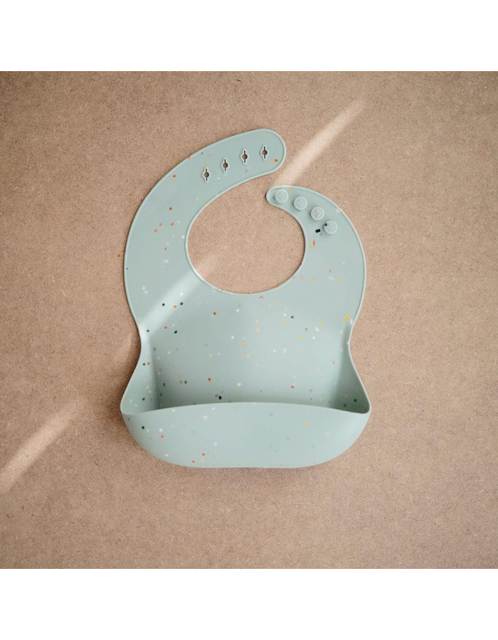 Σαλιάρα Σιλικόνης Cambridge Blue Confetti - Mushie | 66-2500354 Σαλιάρα Σιλικόνης Cambridge Blue Confetti - Mushie | 66-2500354