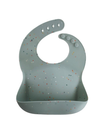 Σαλιάρα Σιλικόνης Cambridge Blue Confetti - Mushie | 66-2500354