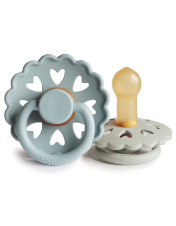 Σετ 2 Πιπίλες Latex FRIGG Fairytale Stone Blue/Willow Gray 6-18 Μηνών | 67-100156