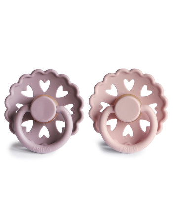 Σετ 2 Πιπίλες Latex FRIGG Fairytale Twilight Mauve/Primrose 0-6 Μηνών | 67-100163