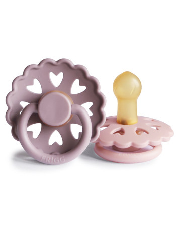 Σετ 2 Πιπίλες Latex FRIGG Fairytale Twilight Mauve/Primrose 0-6 Μηνών | 67-100163